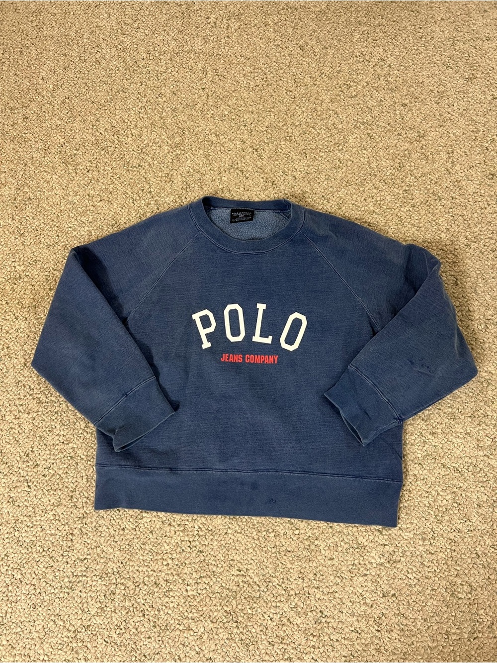 Ralph Lauren Polo Jeans Company Navy Blue Crewneck Sweatshirt
